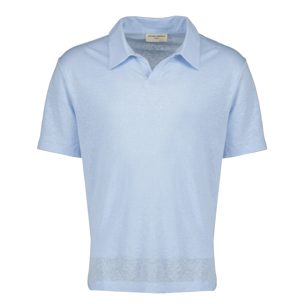 Linen Knit Polo Shirt